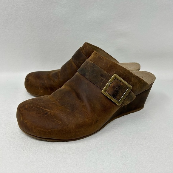 Aetrex Clogs, EW642W Brown Leather Slip On Clogs, Women’s US 7.5-8/EU 38 - Picture 2 of 12